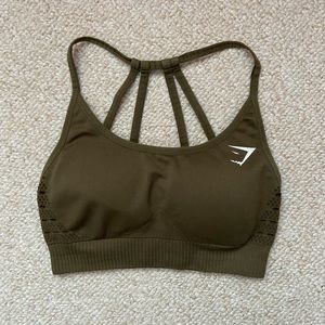 Gymshark Energy Seamless Sports Bra - Khaki